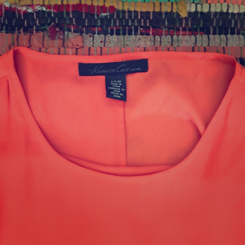 Sleeveless Orange Kenneth Cole summer dress